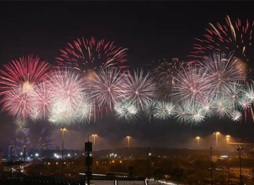 盘山县焰火晚会